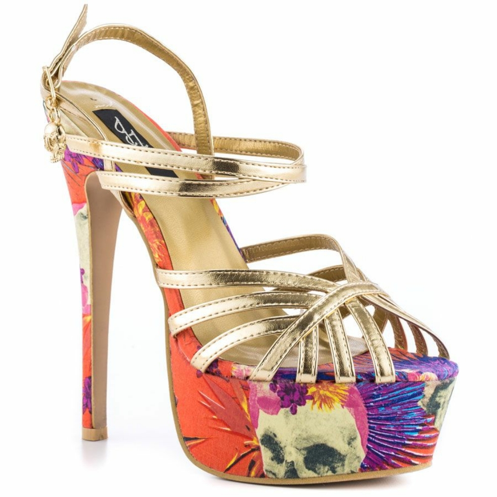Iron Fist Reina Muerte Platform orange/gold 9US